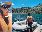 Vicky Kaushal and Katrina Kaif during their current vacation. Vicky Kaushal and Katrina Kaif during their current vacation. 