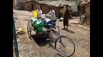 A cycle rickshaw used by Kalyan Dombivli Municipal Corporation to collect segregated waste from areas inaccessible by garbage vans. (HT PHOTO) A cycle rickshaw used by Kalyan Dombivli Municipal Corporation to collect segregated waste from areas inaccessible by garbage vans. (HT PHOTO)