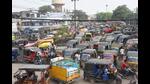 The ban which came into effect from April 1 has forced 12,000 autos and more than 200 public buses off the road. (HT Photo) The ban which came into effect from April 1 has forced 12,000 autos and more than 200 public buses off the road. (HT Photo)