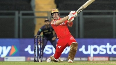 Liam Livingstone of Punjab Kings hitting a four during match 8 of the TATA Indian Premier League 2022 (PTI) Liam Livingstone of Punjab Kings hitting a four during match 8 of the TATA Indian Premier League 2022 (PTI)