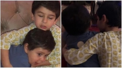 Saba Ali Khan shared pictures of Taimur Ali Khan and Jehangir Ali Khan.
