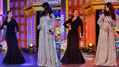 Malaika Arora and Harnaaz Sandhu dances to Chaiyaa Chaiyaa.