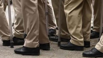 Uttar Pradesh Police (Representational image) (Burhaan Kinu/HT PHOTO) Uttar Pradesh Police (Representational image) (Burhaan Kinu/HT PHOTO)