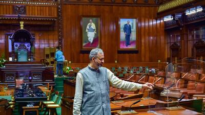 Karnataka Assembly Speaker Vishweshwar Hegde Kageri pointed out that an awareness campaign on ‘my vote is not for sale’ is essential to bring about reforms. (PTI File)