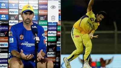 Stephen Fleming; Shivam Dube (IPL) Stephen Fleming; Shivam Dube (IPL)