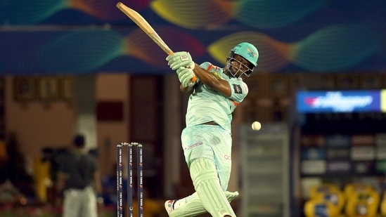 Evin Lewis of Lucknow Super Giants&nbsp;(PTI)