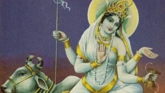 Goddess Mahagauri: The eighth day of Navratri is dedicated to Goddess Mahagauri who is believed to be the 16-year-old unmarried form of Goddess Parvati who represents purity, calmness, wisdom and austerity.(File Photo)