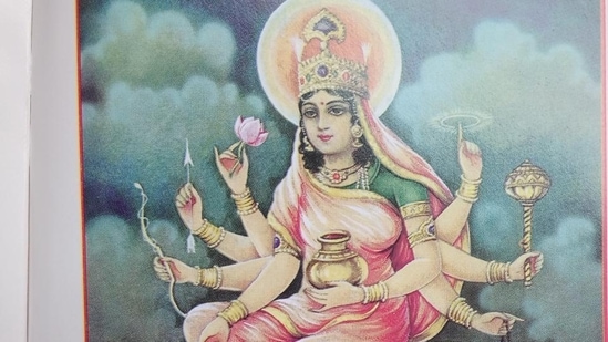 Goddess Kushmanda: Worshipped on the fourth day of Navratri, Goddess Kushmanda is known as the 'smiling goddess' and is believed to have created the Universe with her sweet smile.