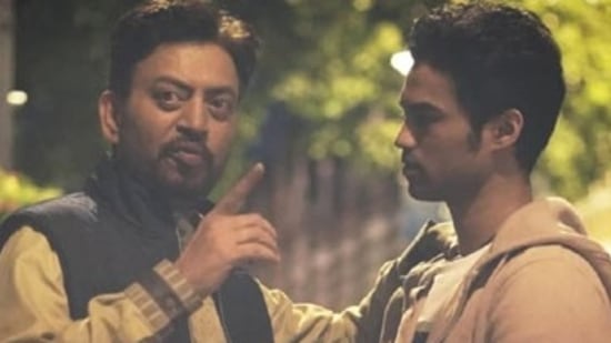 Irrfan with son Babil. Irrfan with son Babil. 