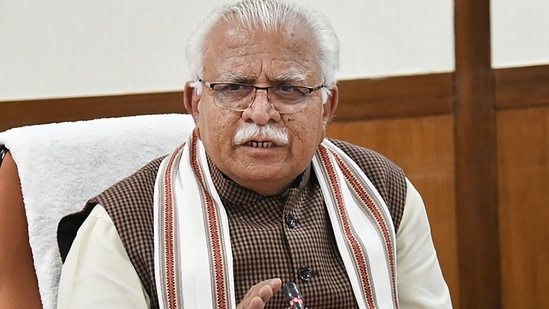 Haryana chief minister Manohar Lal Khattar.(HT_PRINT)