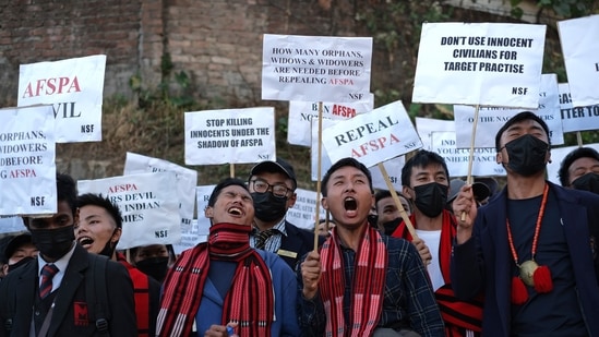   Human rights activists welcomed the center decision To remove Afspa but they said they would continue to pay for The complete Cancellation of Controversial legislation.  (AFP)