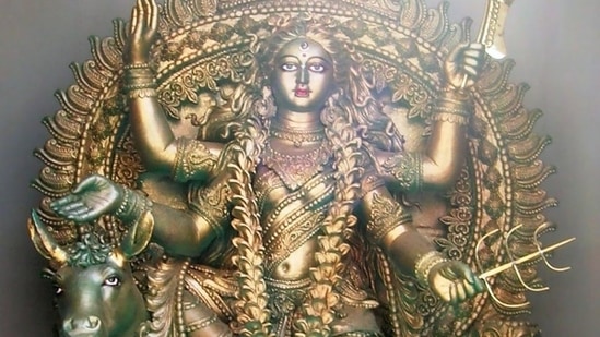 Goddess Kaalratri: She is the seventh of the nine forms of Goddess Durga. She is believed to be one of the fiercest forms of Maa Durga and is also referred to as Maa Kaali.(Wikipedia)