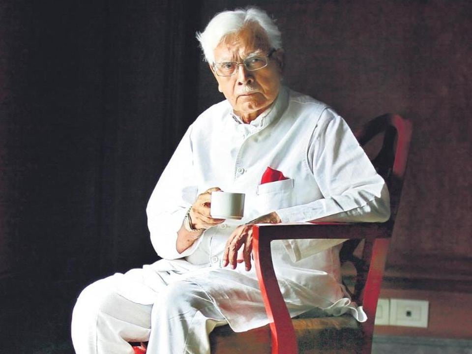Former external affairs minister K Natwar Singh. (Raj K Raj/HT photo) Former external affairs minister K Natwar Singh. (Raj K Raj/HT photo)