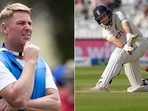 Shane Warne (L) and England's Test captain Joe Root (R) Shane Warne (L) and England's Test captain Joe Root (R)