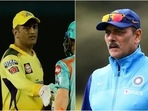 MS Dhoni during IPL 2022; Ravi Shastri