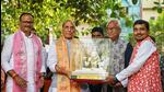 Defence minister Rajnath Singh being felicitated in the presence of Uttar Pradesh deputy chief minister Brajesh Pathak and BJP MLA Neeraj Bora in Lucknow on Saturday. (ANI PHOTO) Defence minister Rajnath Singh being felicitated in the presence of Uttar Pradesh deputy chief minister Brajesh Pathak and BJP MLA Neeraj Bora in Lucknow on Saturday. (ANI PHOTO)