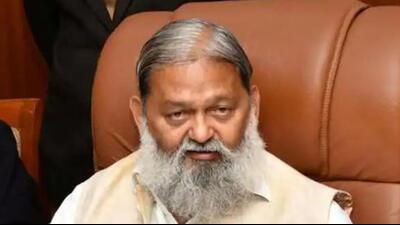 Haryana home minister Anil Vij was reacting to the resolution on Chandigarh passed by the Punjab assembly, while talking to reporters in Panchkula on Saturday. (HT file photo) Haryana home minister Anil Vij was reacting to the resolution on Chandigarh passed by the Punjab assembly, while talking to reporters in Panchkula on Saturday. (HT file photo)