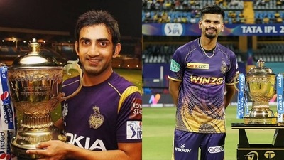 Gautam Gambhir; Shreyas Iyer (ANI) Gautam Gambhir; Shreyas Iyer (ANI)