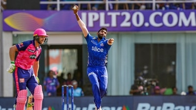 Jasprit Bumrah ended the innings with figures of 3/17 in 4 overs. (PTI) Jasprit Bumrah ended the innings with figures of 3/17 in 4 overs. (PTI)