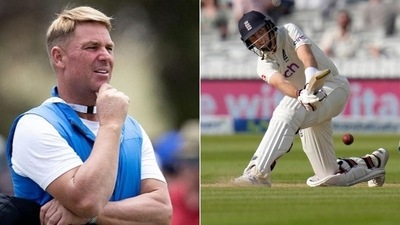 Shane Warne (L) and England's Test captain Joe Root (R) (HT Collage) Shane Warne (L) and England's Test captain Joe Root (R) (HT Collage)