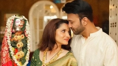 Ankita Lokhande and Vicky Jain celebrated their first Gudi Padwa after wedding.