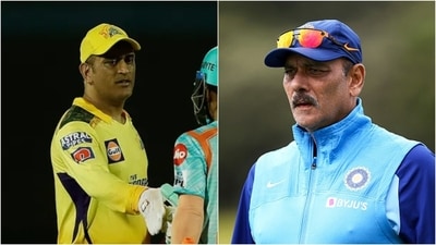 MS Dhoni during IPL 2022; Ravi Shastri (IPL/Getty) MS Dhoni during IPL 2022; Ravi Shastri (IPL/Getty)