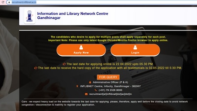 INFLIBNET Centre recruitment: Applications are invited for scientists and other INFLIBNET Centre recruitment: Applications are invited for scientists and other