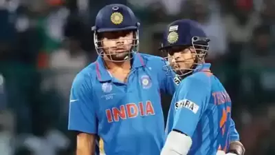 Virat Kohli and Sachin Tendulkar during 2011 World Cup. (HT) Virat Kohli and Sachin Tendulkar during 2011 World Cup. (HT)