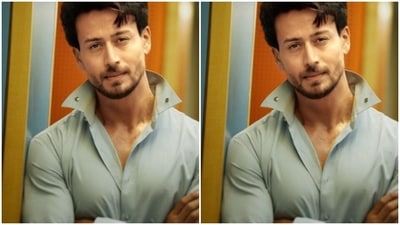 A snippet of Tiger Shroff’s kickboxing routine. Shilpa Shetty says, ‘Baap rey' (Instagram/@tigerjackieshroff)
