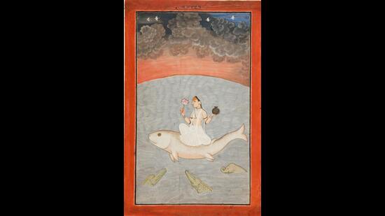 Goddess Ganga rides on a Rohu fish. (PHOTO: PHILADELPHIA MUSEUM OF ART) Goddess Ganga rides on a Rohu fish. (PHOTO: PHILADELPHIA MUSEUM OF ART)