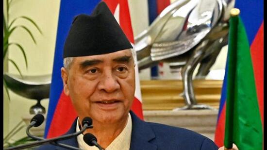 Nepalese Prime Minister Sher Bahadur Deuba. (AFP PHOTO)