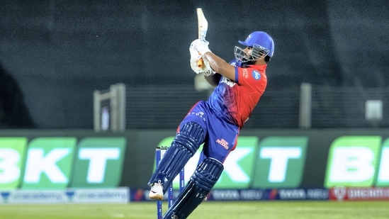 Rishabh Pant, captain of Delhi Capitals plays a shot during match 10 of the Indian Premier League 2022 cricket tournament between the Gujarat Titans and the Delhi Capitals, at the MCA International Stadium in Pune, Saturday, April 2, 2022.&nbsp;(PTI)