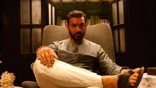 John Abraham in a still from Mumbai Saga 