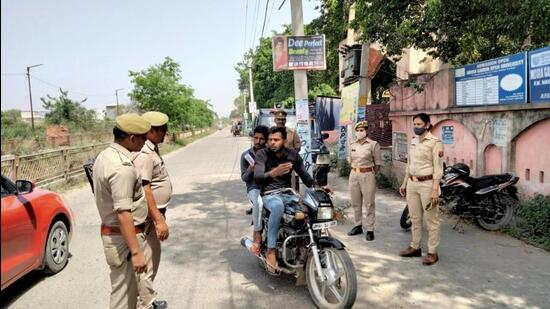 On Saturday, a team of women safety team personnel carried out patrolling near major temples, schools and other crowded places in the district. (SOURCED)