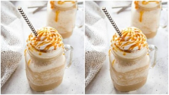 Beat the heat with Caramel Frappuccino this summer. Recipe inside(Pinterest)