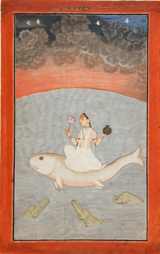 Goddess Ganga rides on a Rohu fish. (PHOTO: PHILADELPHIA MUSEUM OF ART) Goddess Ganga rides on a Rohu fish. (PHOTO: PHILADELPHIA MUSEUM OF ART)