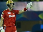Punjab Kings' Liam Livingstone against Chennai Super Kings