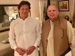 Muhammad Sarwar with Pakistan PM Imran Khan.(File)