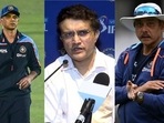 Rahul Dravid; Sourav Ganguly; Ravi Shastri