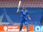 N. Tilak Varma of Mumbai Indians celebrates after scoring a half century, during match 9 of the Indian Premier League 2022(PTI) N. Tilak Varma of Mumbai Indians celebrates after scoring a half century, during match 9 of the Indian Premier League 2022(PTI)