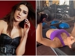 Kriti Sanon does Dumbbell Bench Press in new workout video, shows 'work in progress' fitness routine : Watch Kriti Sanon does Dumbbell Bench Press in new workout video, shows 'work in progress' fitness routine : Watch