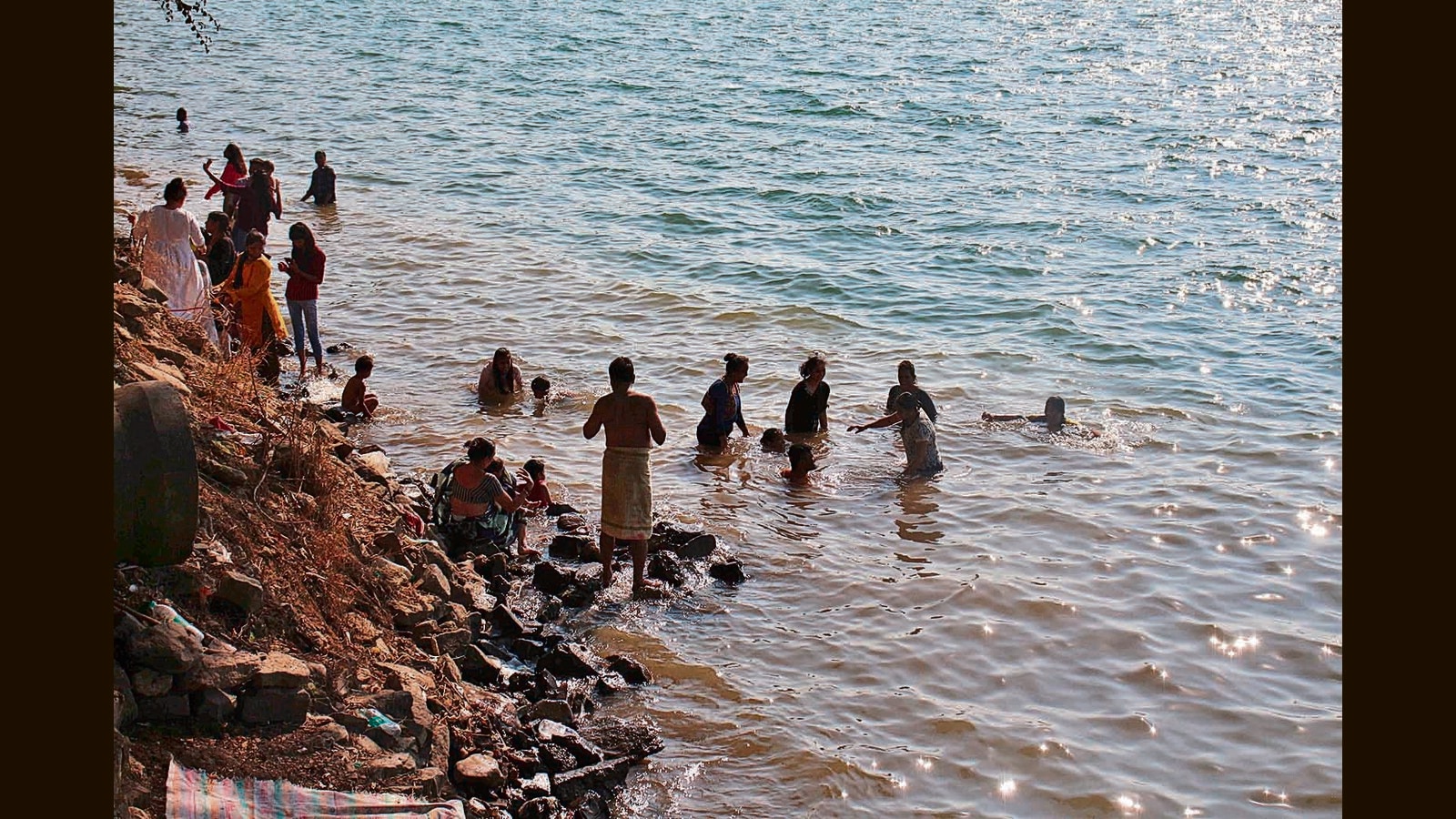 Drowned while swimming in backwaters.