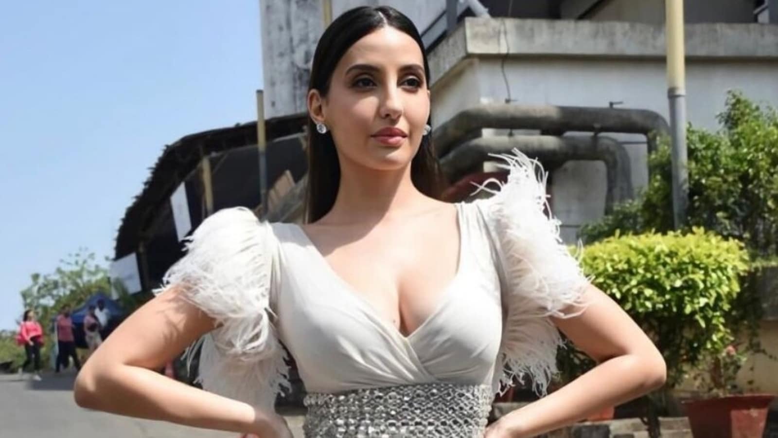 You Just Can't Miss Nora Fatehi Fluttering Away In A Chic White Mini Dress  On The Sets Of Dance Deewane Juniors