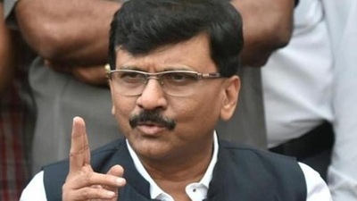Shiv Sena leader Sanjay Raut.&nbsp; (HT file)