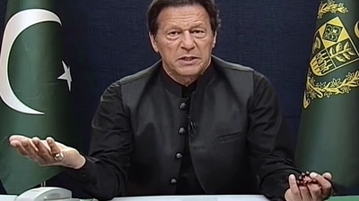 Imran Khan's tweet of ‘early warning to all traitors’ has drawn flak. (ANI) Imran Khan's tweet of ‘early warning to all traitors’ has drawn flak. (ANI)