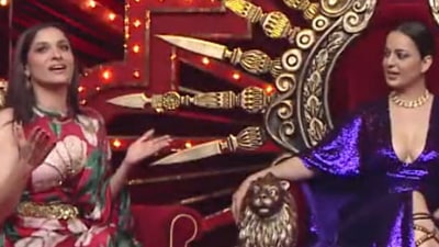 Ankita Lokhande reveals a secret from her life on Kangana Ranaut's show Lock Upp. Ankita Lokhande reveals a secret from her life on Kangana Ranaut's show Lock Upp.
