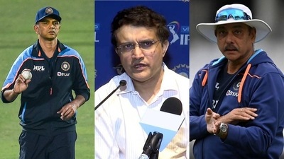 Rahul Dravid; Sourav Ganguly; Ravi Shastri Rahul Dravid; Sourav Ganguly; Ravi Shastri