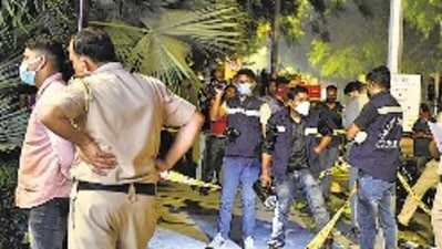 Three men entered a sewer in Lodhi Estate on March 22 to steal copper cables, but the attempt ended in two deaths. (Arvind Yadav/HT)