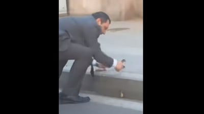 An Uber driver helps three duckling cross the road safely in this Instagram video. (instagram/@goodnews_movement) An Uber driver helps three duckling cross the road safely in this Instagram video. (instagram/@goodnews_movement)