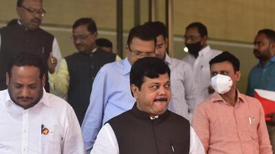 BJP leader Pravin Darekar at Vidhan Bhavan. HT File Photo BJP leader Pravin Darekar at Vidhan Bhavan. HT File Photo